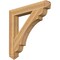 Ekena Millwork Olympic Arts & Crafts Rough Sawn Bracket, Western Red Cedar, 6"W x 44"D x 44"H BKT06X44X44OLY03RWR - alternate 1